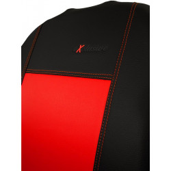 Kiárusítás - Üléshuzatok ŠKODA SUPERB I (2001-2008) Exclusive Leather (bőr) piros