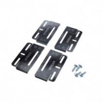Keretmentes rendszámtábla alátét simple fix 2db fekete 110mm