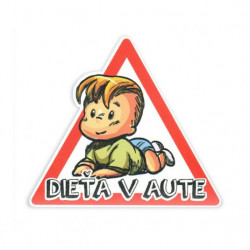 Mágneses autós gyermek matrica fiú
