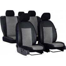 Autopoťahy UNICO (premium) šedo-čierne (Alcantara-koža)