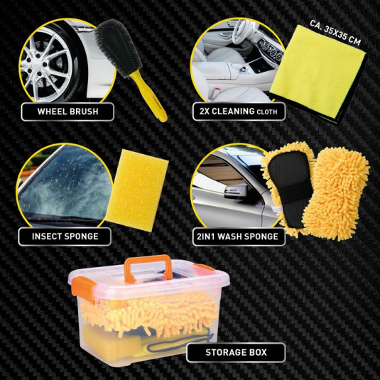 Autótisztító szett 6db Dunlop