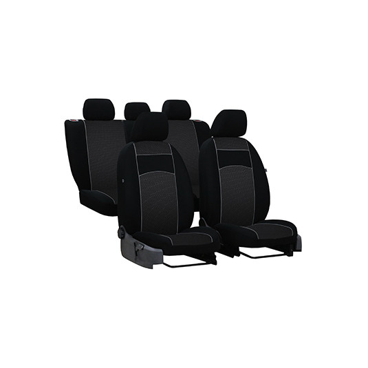 Ülésborítók VOLKSWAGEN GOLF sportos ülésekhez VII (2012 - 2020) VIP-B3 (textil) 1. modell (kiv)