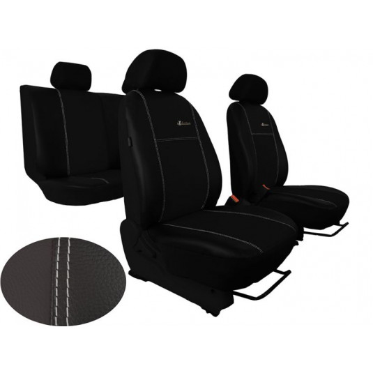 Üléshuzatok SEAT Exeo kombi (2009-2013) Exclusive Leather (bőr) fekete (kat)