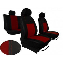 Ülésyhuzatok VOLKSWAGEN GOLF CABRIO 3 ajtós VI (2010-2016) Exclusive Leather (bőr) bordó (felszerelt)
