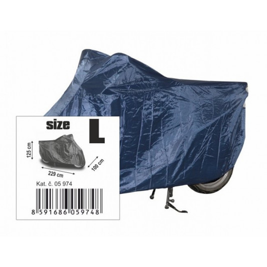 Védőponyva motorkerékpárhoz L 229x100x125cm NYLON