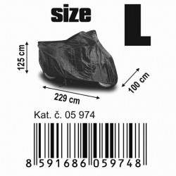 Védőponyva motorkerékpárhoz L 229x100x125cm NYLON