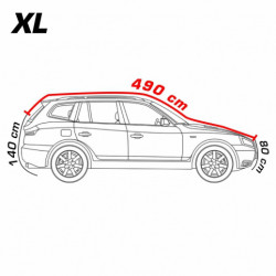 Jéghkortálló ponyva SUV XL 5mm 508 x 193 x 152cm