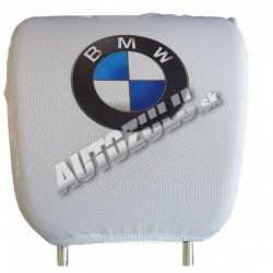 Fejtámla huzat - fehér BMW 2 db