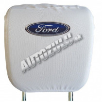 Fejtámla huzat - fehér Ford 2 db