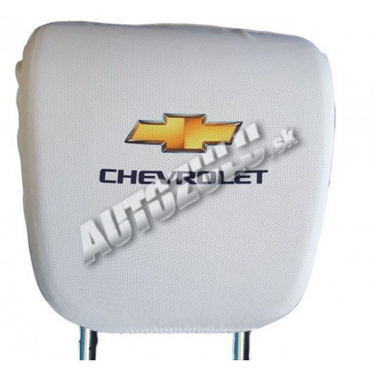 Fejpárnahuzat-fehér Chevrolet 2 db