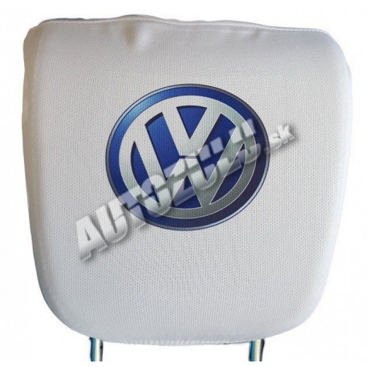 Fejtámla huzat - fehér Volkswagen 2 db