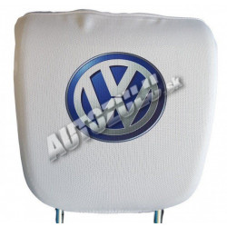 Fejtámla huzat - fehér Volkswagen 2 db