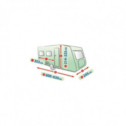 Védőponyva lakókocsira 630EF caravan