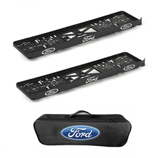 2x podložky ŠPZ a taška FORD - sada
