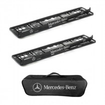 2x podložky ŠPZ a taška MERCEDES BENZ- sada
