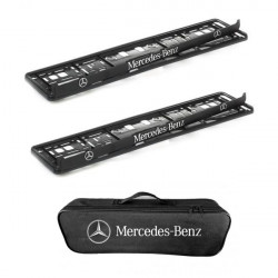 2x podložky ŠPZ a taška MERCEDES BENZ- sada