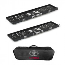 2x podložky ŠPZ a taška TOYOTA- sada
