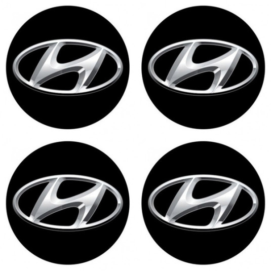 Öntapadós matricák 3D HYUNDAI 4 db