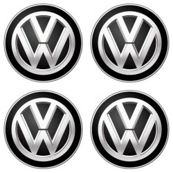 VOLKSWAGEN fekete 3D gyantamátrica szett 4 db