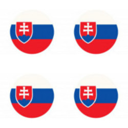 Gyantamatricák 3D Szlovákia (zászló) 4db