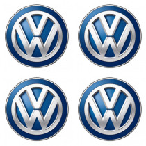 3D ragasztós matrica Volkswagen kék 4db