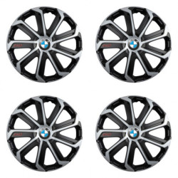 Kerékagy sapkák BMW-hez 14 Evo black&silver