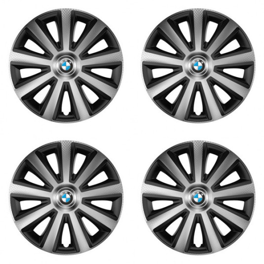 Kupak BMW 14 Aviator carbon silver&black