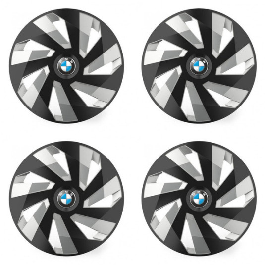 Kupakök BMW 15 Vector RC fekete és ezüst