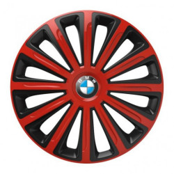 BMW-hez 15 TREND piros és fekete kupak