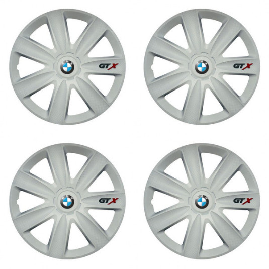 16 GTX carbon white kerékabroszok BMW-hez