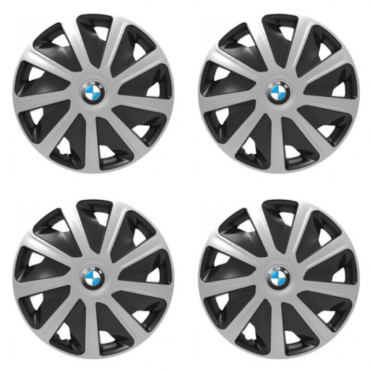 16 Craft ezüst és fekete BMW kisteherautó kerékabroncsos