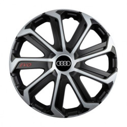 Kerékagy sapka Audi 14 Evo black&silver