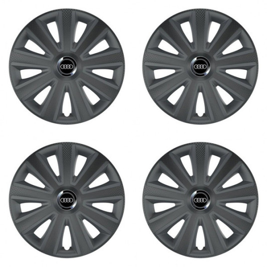 16 Aviator carbon RC16 grafitszürke kupak Audi-hoz