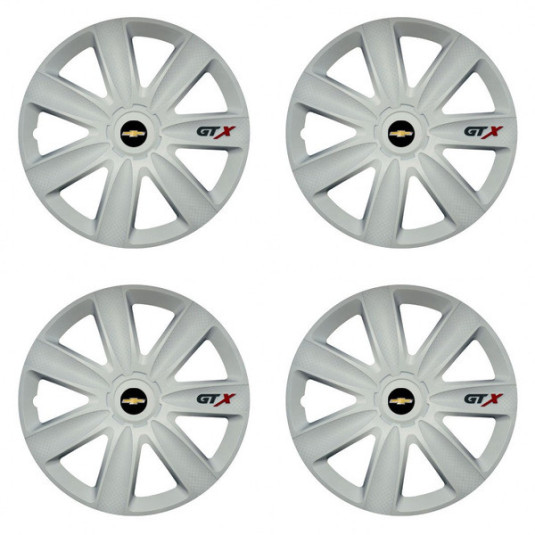 Kerékagy sapka Chevrolet 14 GTX carbon white-hoz