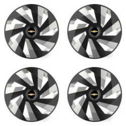 Kerékközépcsapok Chevrolet 15 Vector RC fekete és ezüst