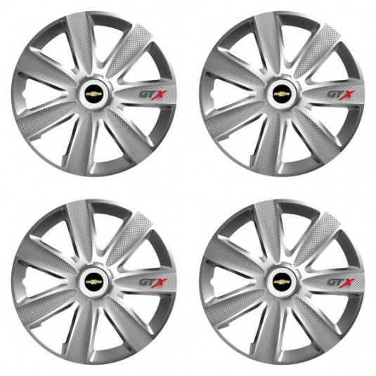 Kerékabroncsdísz Chevrolet 15 GTX CARBON silver