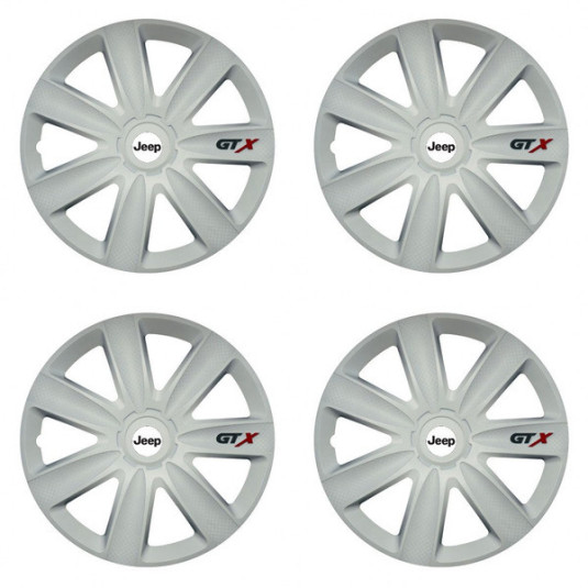 Kerékabroncstakaró Jeep 14 GTX carbon white számára