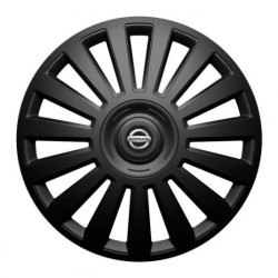 Nissan 15 Luxury fekete kerékabroncstakarók