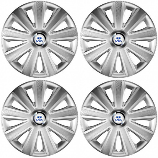 Alufelni sapka Lada 14 Aviator carbon RC silver