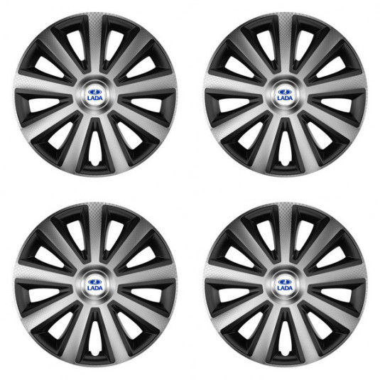 Kupakok Lada 16 Aviator carbon silver&black