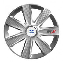 Kerékabroncstakaró Lada 16 GTX CARBON ezüst