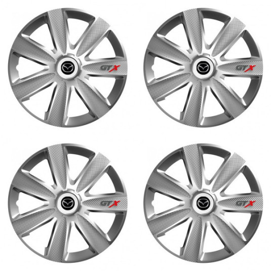 Mazda 14 GTX CARBON ezüst kupakok