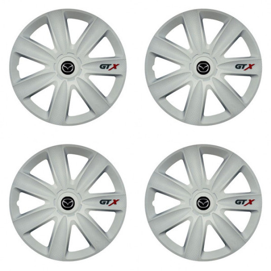 Kerékcsapok Mazda 17 GTX carbon white
