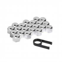 Csavarfedél 19mm króm 21db