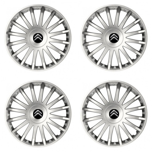 Kupak Citroen-hez 16 CRYSTAL silver