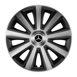 Dísztárcsa a Mercedes 15 Aviator carbon ezüst és fekete számára