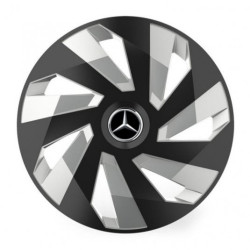 Kerékagy sapka Mercedes 16 Vector RC fekete és ezüst