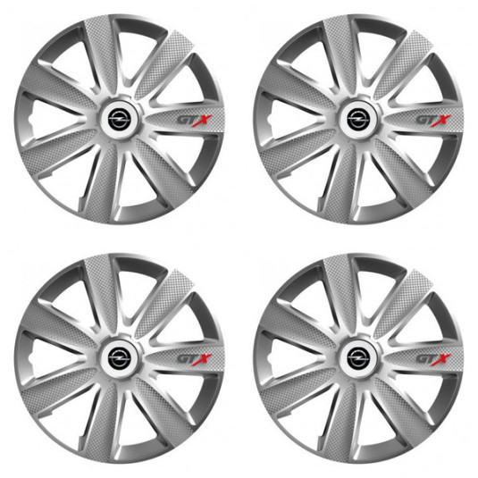 Kupaktörlők Opel-hez 14 GTX CARBON silver