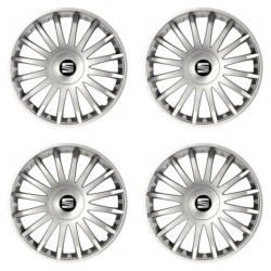 Kupak SEAT 16-hoz CRYSTAL ezüst
