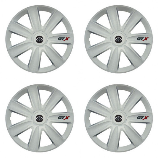 Dísztárcsák Toyota 14 GTX carbon white